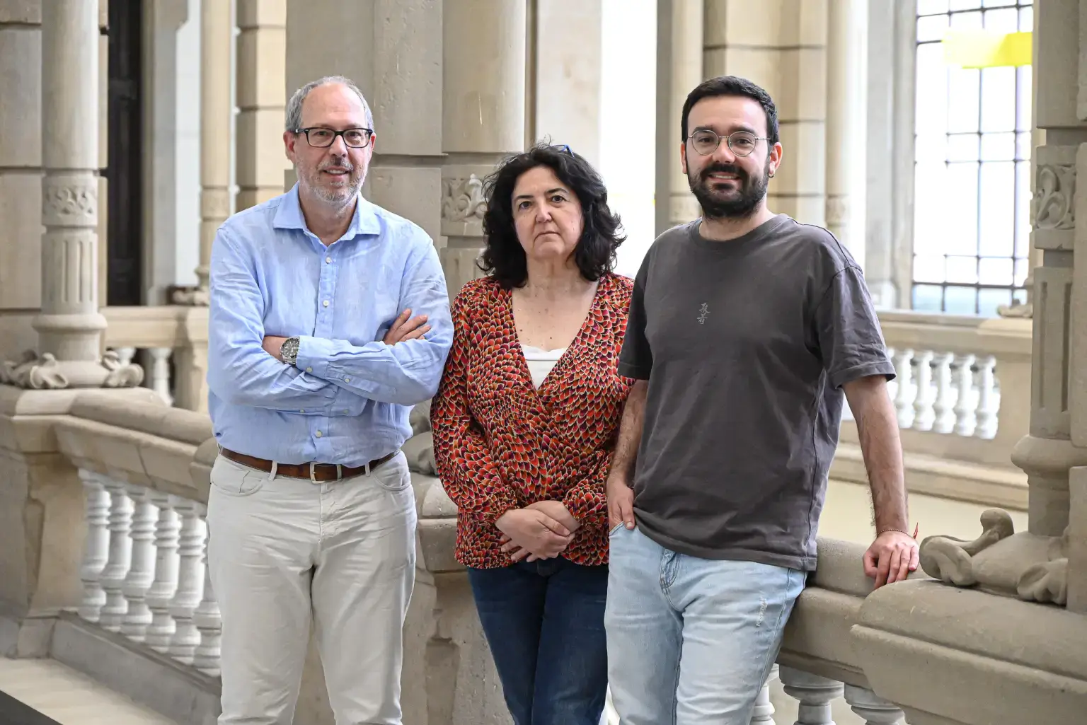 From left to right: Gustavo Egea, Victoria Campuzano and Isaac Rodríguez-Rovira.