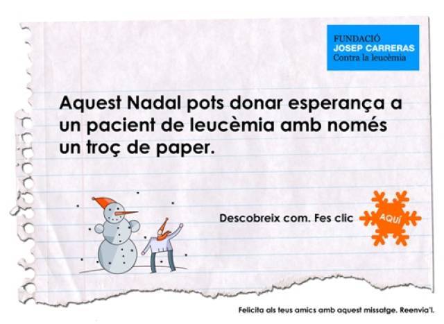 Un Nadal ple de cors amb la Fundacio Josep Carreras