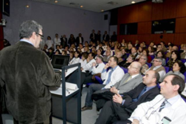 Un moment de l'acte de celebració del 5è aniversari de la Unitat del Genoll