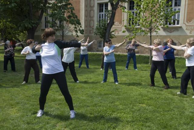 Clase de Chi Kung a la Maternitat