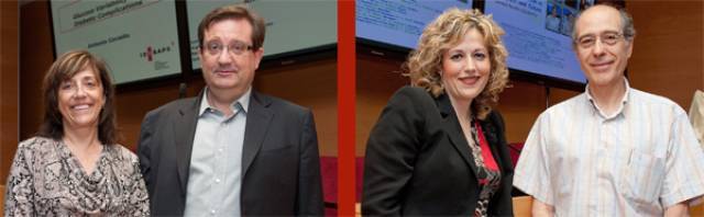 Dra. Anna Novials, Dr. Antonio Ceriello, Dra. Carmen Peralta i Dr. Antoni Rimola