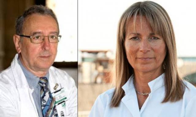 Dr. Miguel Bernardo, Jefe de la Unidad de Esquizofrenia, y Dra. Amalia Lafuente, Catedrática del Dept. de Anatomía Patológica, Farmacología y Microbiología de la UB, dos de los firmantes del estudio