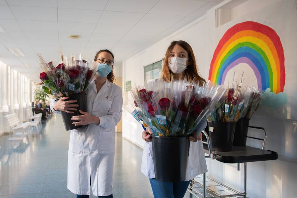 Sant Jordi en el Clínic