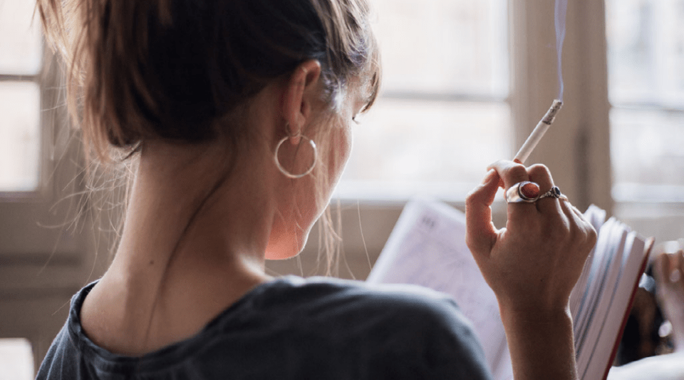 Girl smoking