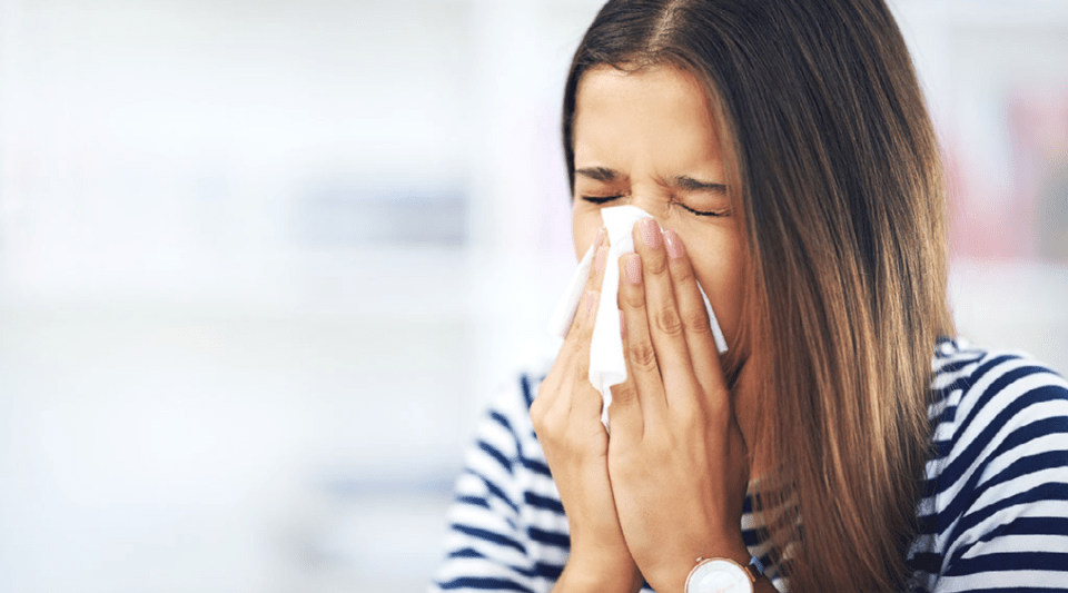 Persona con alergia