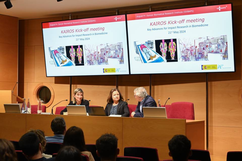 Michela Bertero, Pilar Gayoso and Elías Campo at the kick-off meeting of the KAIROS-FORTALECE project