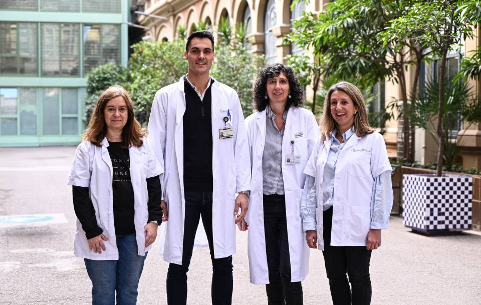 D'esquerra a dreta: Magdalena Castellví Sampol, Adrià Tort-Merino, Raquel Sanchez-Valle i Beatriz Bosch.