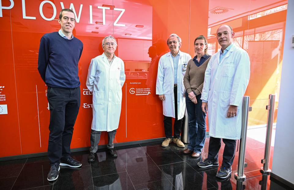 From left to right: David Badia, Elías Campo, Josep M. Llovet, Michela Bertero and Aleix Prat.