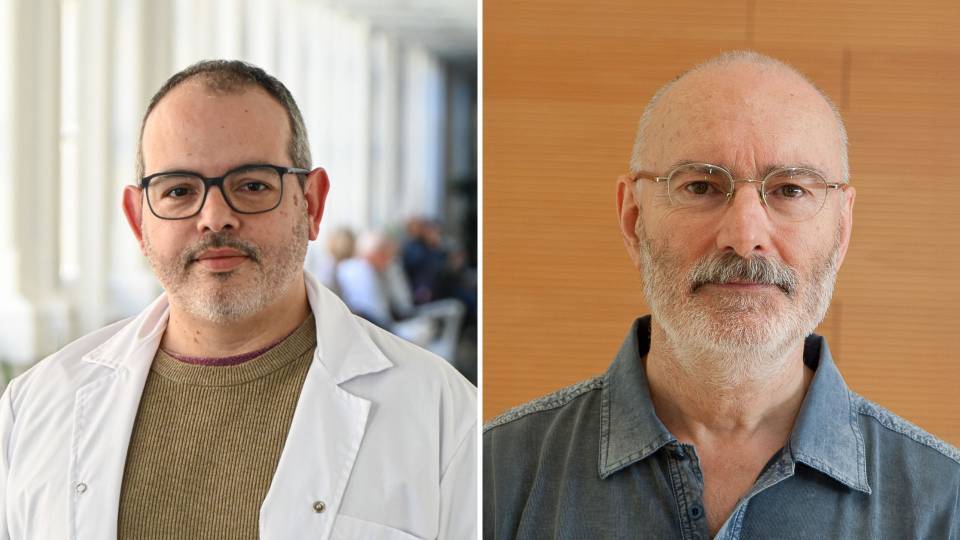 Isaac Almendros, a la izquierda, y Ramon Farré, a la derecha.