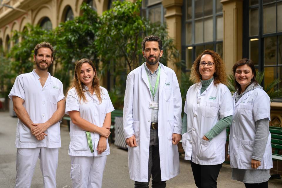 From left to right: Joan Llach, Maria Daca, Francesc Balaguer, Teresa Ocaña and Leticia Moreira.