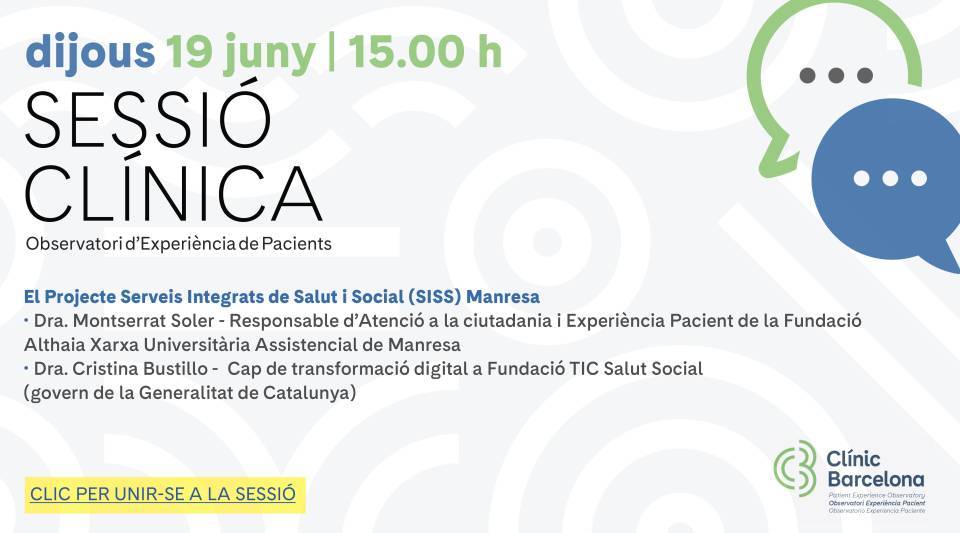 Sesión clínica Observatorio Experiencia de paciente |  junio 2025