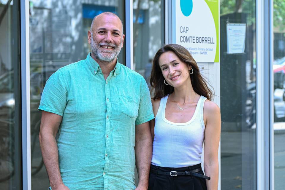 Luis González de Paz and Natalia Echiburu.