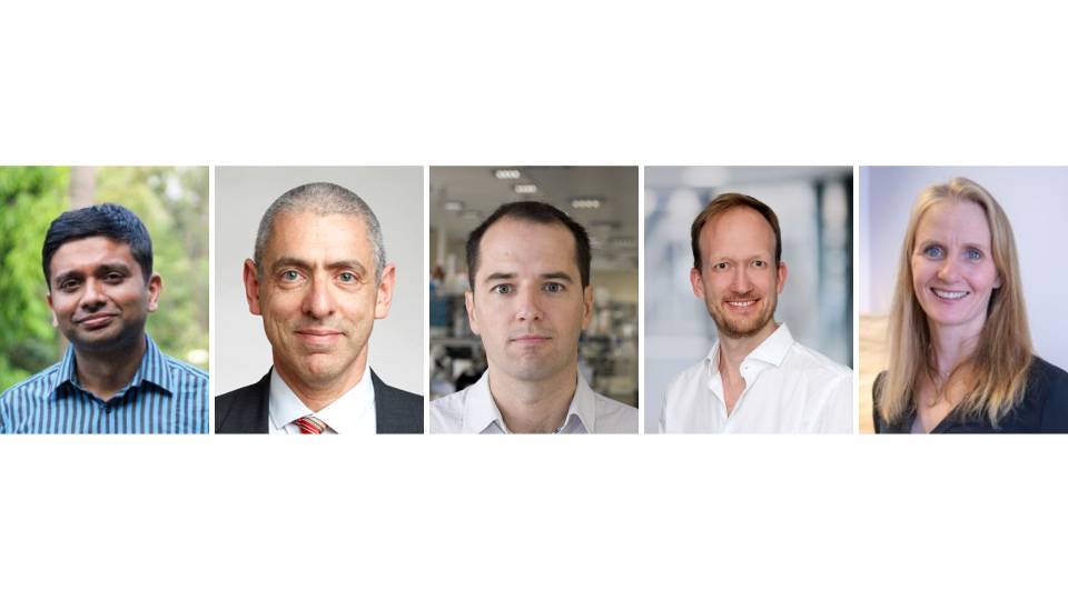 De izquierda a derecha: Shyam Sundar Arumugham,  Peter Dayan, Jaime de la Rocha, Tobias Hauser and Lena Jelinek.