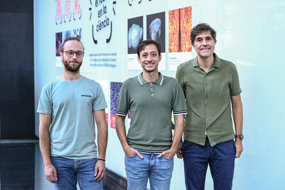 D'esquerra a dreta: Enric Vilajosana, Joaquim Raduà i Miquel Àngel Fullana.