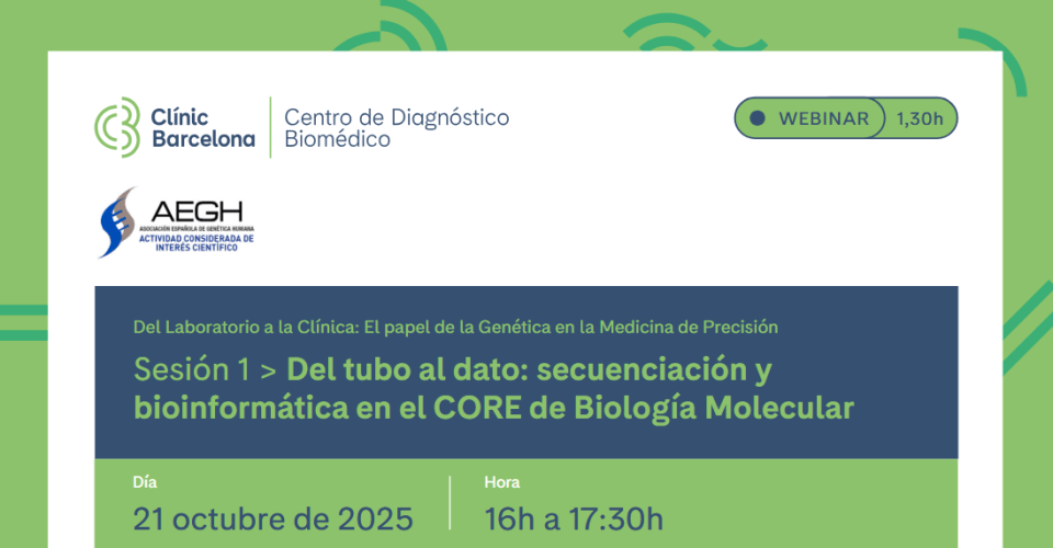 Del tubo al dato: secuenciación y bioinformática en el CORE de Biología Molecular