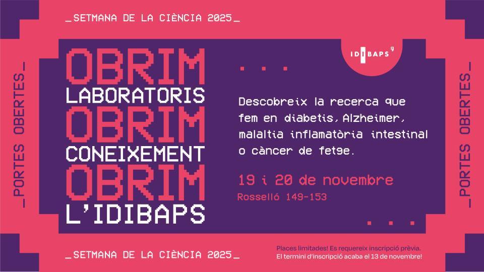 Jornada de portes obertes a l'IDIBAPS 2025