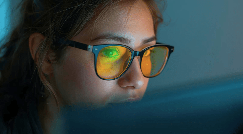 Gafas con cristales tintados de amarillo