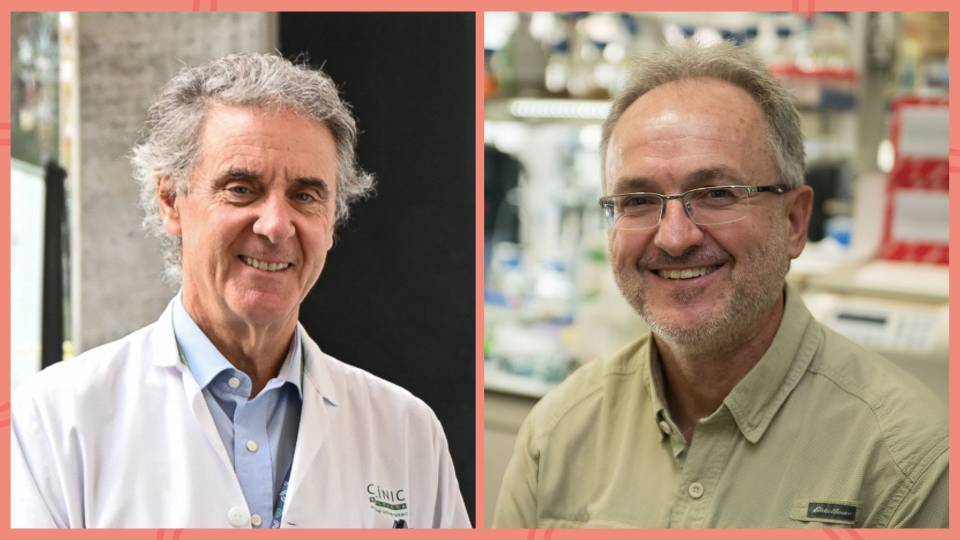 Álvaro Urbano (left) and Pere Santamaria (right).