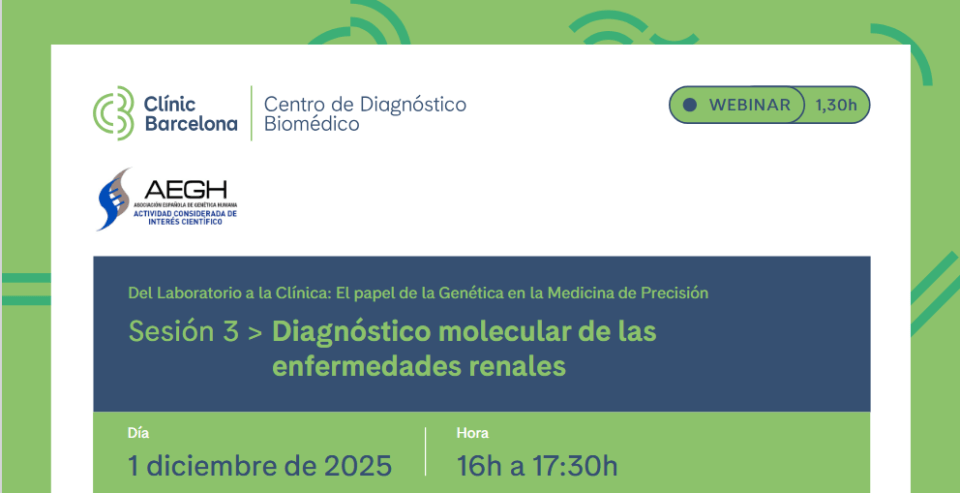 Sessió 3 > Diagnòstic molecular de les malalties renals