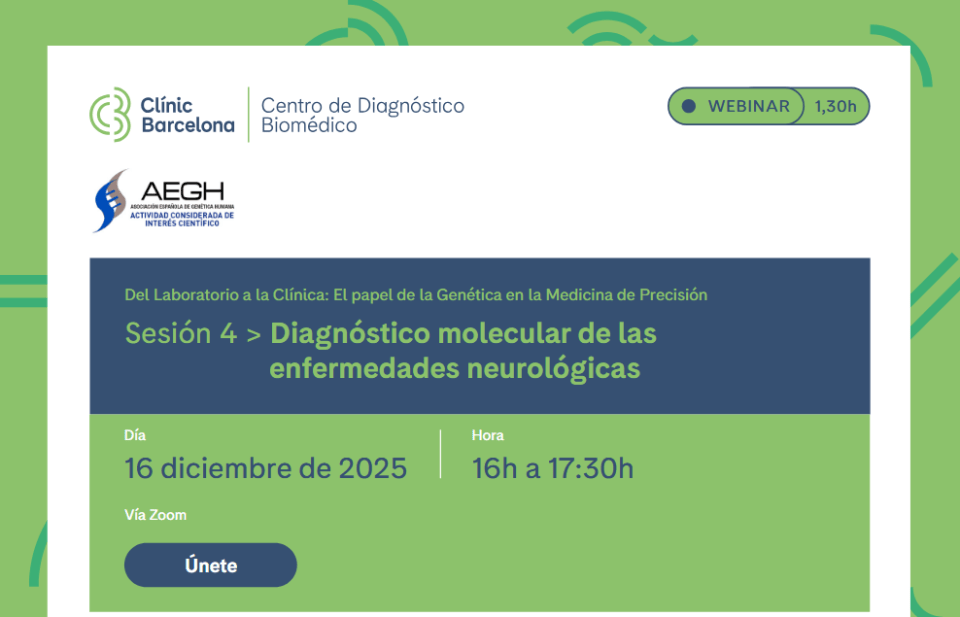 Sessió 4 > Diagnòstico molecular de les malalties neurològiques