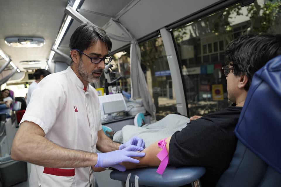 Donación de sangre. Autobús del Banco de Sangre