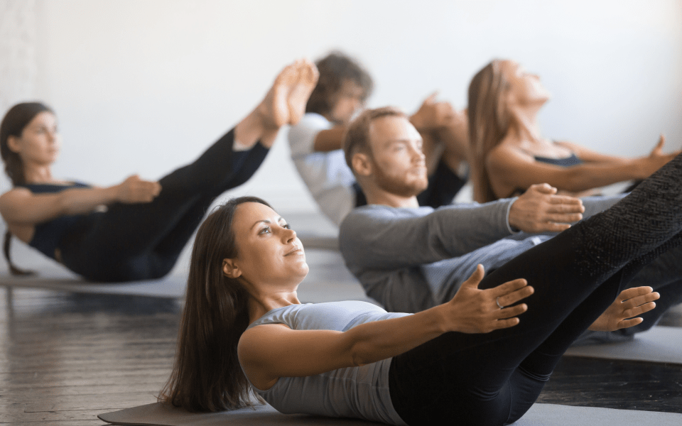 Sesión de pilates