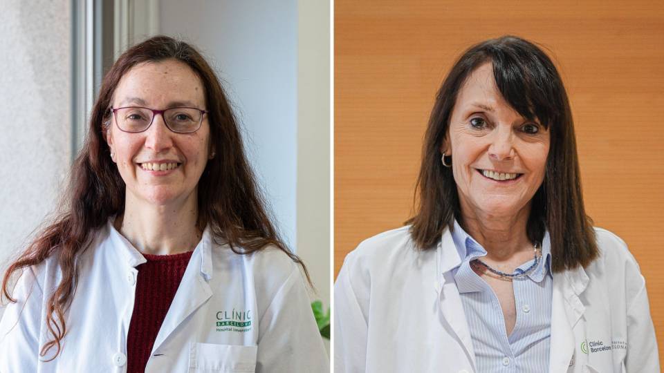 A la izquierda, Inmaculada Baeza; a la derecha, Josefina Castro-Fornieles.