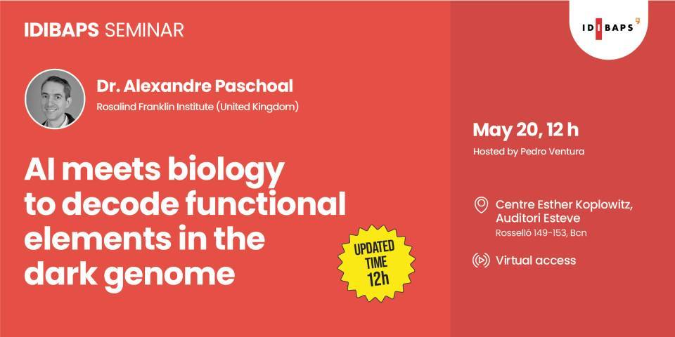 IDIBAPS SEMINAR: AI meets biology to decode functional elements in the dark genome