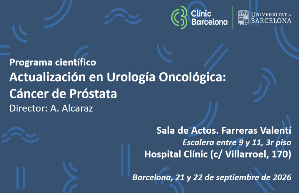 Actualització en Urologia Oncològica: Càncer de Pròstata