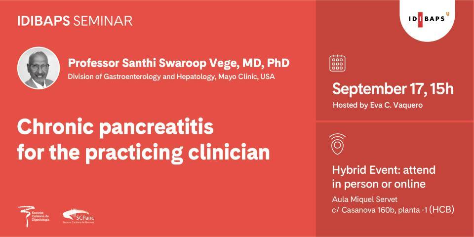 IDIBAPS SEMINAR. Chronic pancreatitis for the practicing clinician