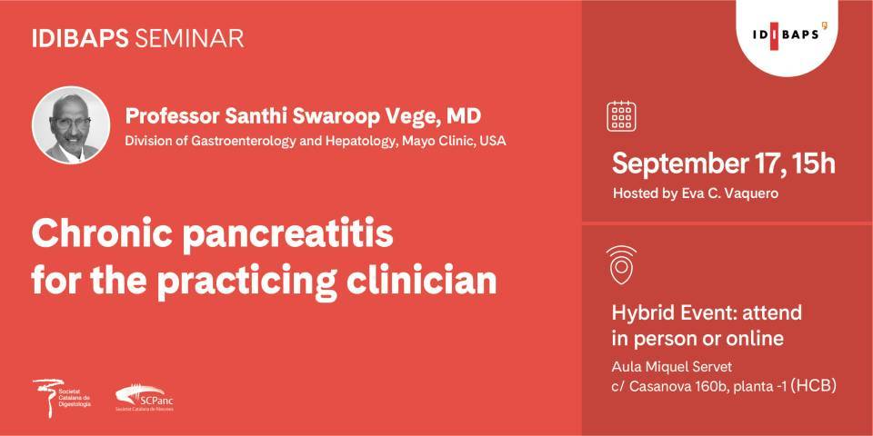IDIBAPS SEMINAR. Chronic pancreatitis for the practicing clinician