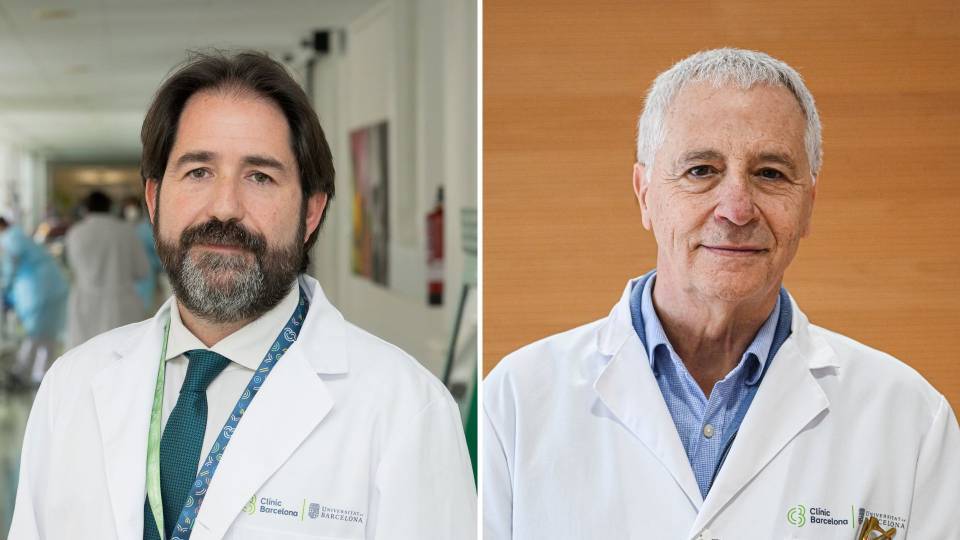 On the left, Ivo Roca-Luque; on the right, Lluis Mont.