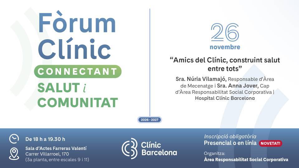 Amics del Clínic, construint salut entre tots
