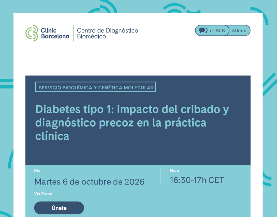 eTalk9: Diabetes tipo 1: impacto del cribado y diagnóstico precoz en la práctica clínica.