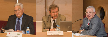 Dr. Xavier Pi-Sunyer, Dr. Juan Lasheras i Dr. Pedro García Barreno Dr. Xavier Pi-Sunyer, Dr. Juan Lasheras i Dr. Pedro García Barreno