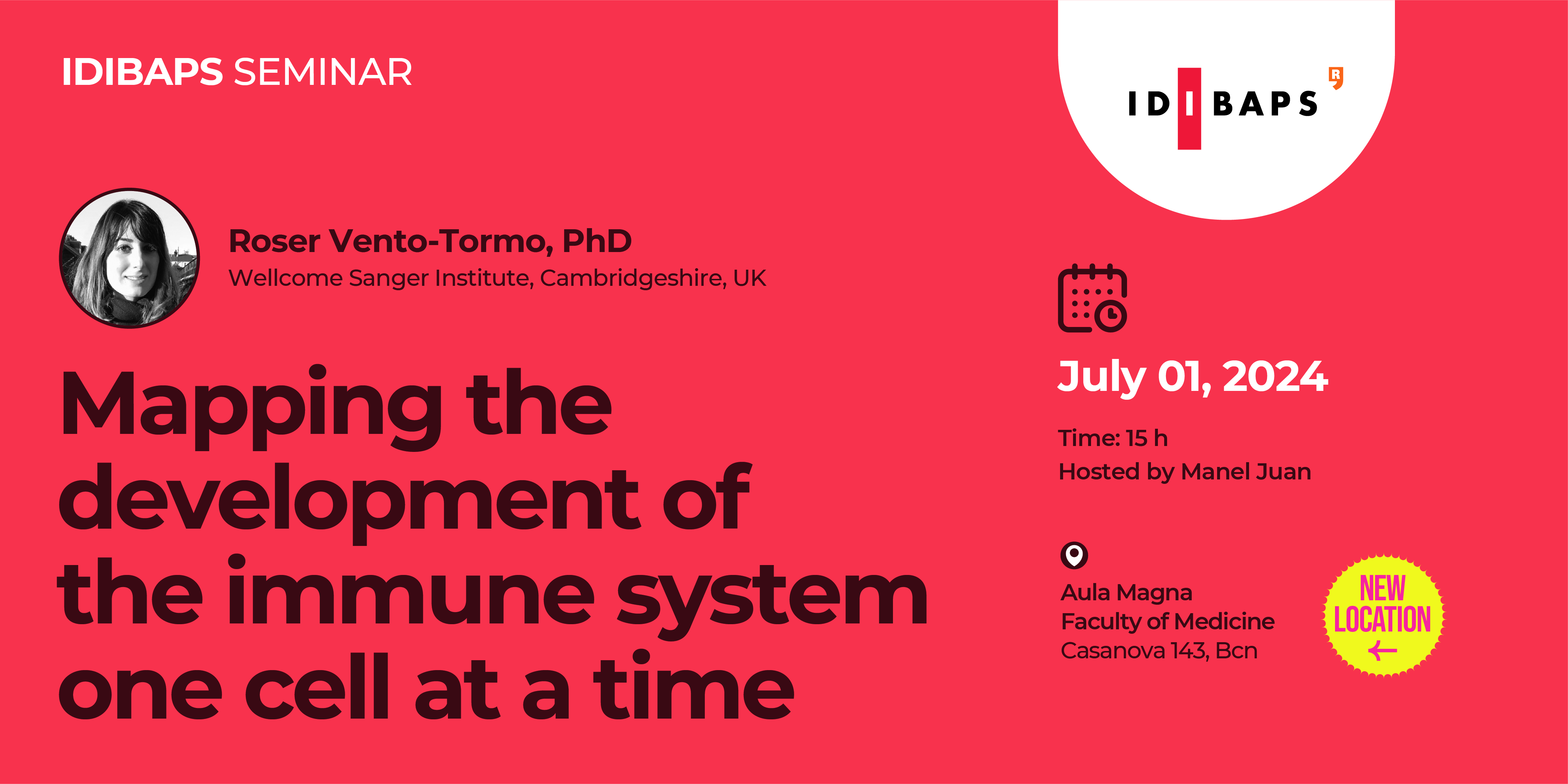 IDIBAPS SEMINAR: Mapping the development of the immune system one cell ...
